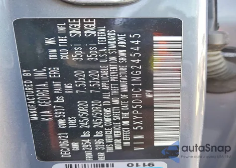 2022 Kia Telluride Sx from USA, damaged, VIN 5XYP5DHC1NG245445